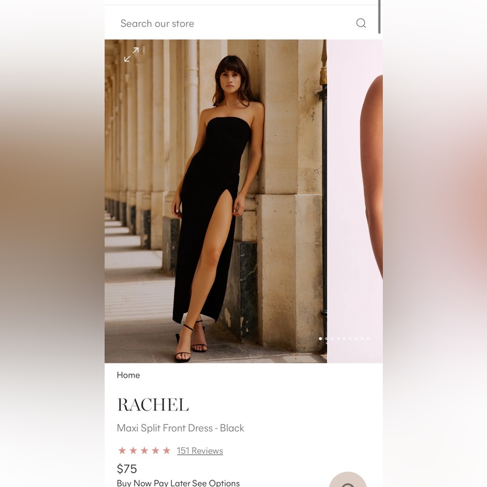 Long black formal dress